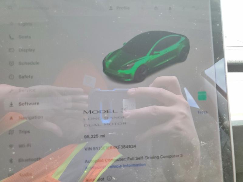 Продажа на аукционе авто 2019 Tesla Model 3, vin: 5YJ3E1EB4KF384934, номер лота: 49484846