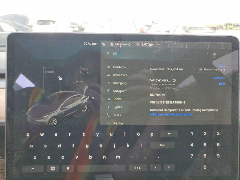 Aukcja sprzedaży 2020 Tesla Model 3, vin: 5YJ3E1EB3LF588948, numer aukcji: 49401266