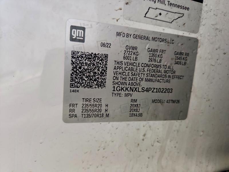 48438696 :رقم المزاد ، 1GKKNXLS4PZ102203 vin ، 2023 Gmc Acadia مزاد بيع