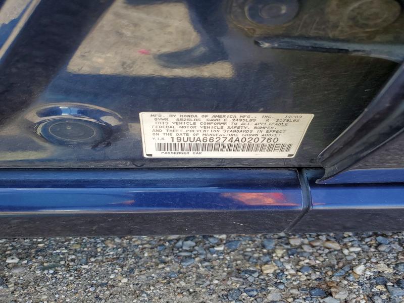 48613536 :رقم المزاد ، 19UUA66274A020760 vin ، 2004 Acura Tl مزاد بيع