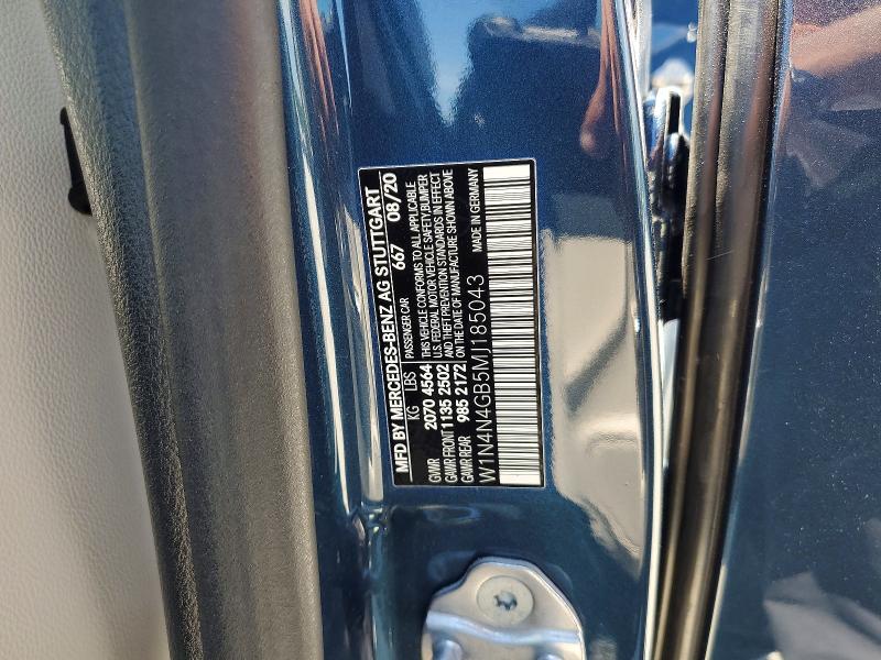 Продажа на аукционе авто 2021 Mercedes-benz Gla, vin: W1N4N4GB5MJ185043, номер лота: 50998056