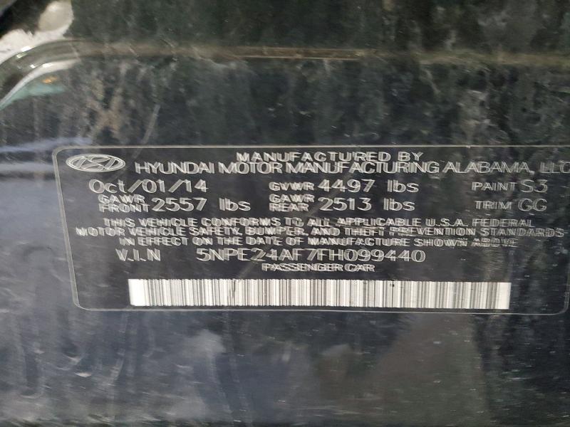 Продаж на аукціоні авто 2015 Hyundai Sonata, vin: 5NPE24AF7FH099440, номер лоту: 49827426
