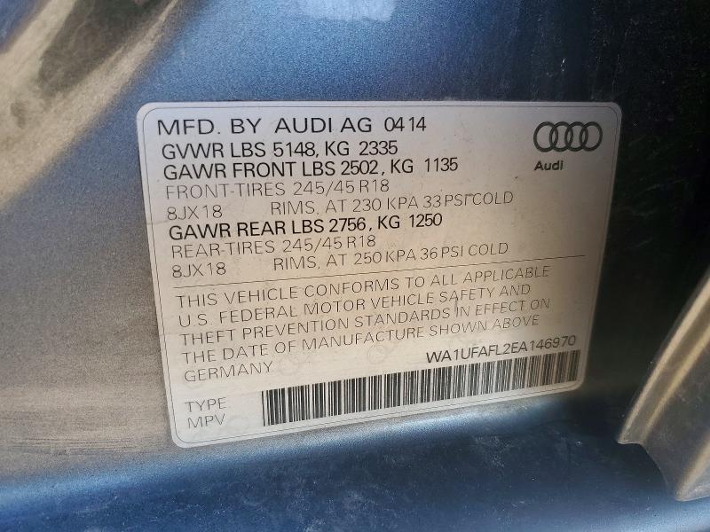 48512516 :رقم المزاد ، WA1UFAFL2EA146970 vin ، 2014 Audi A4 Allroad مزاد بيع