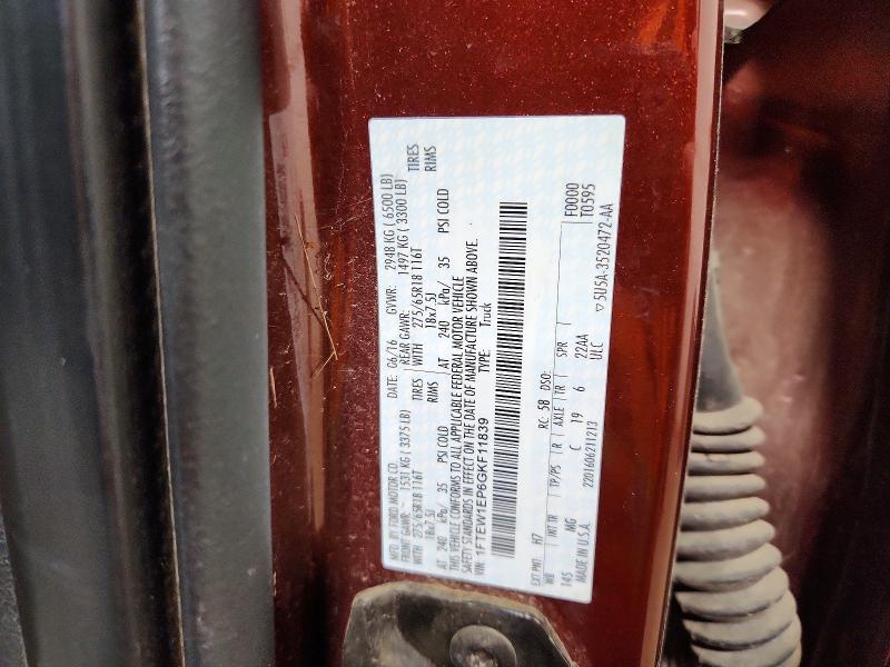 Aukcja sprzedaży 2016 Ford F150, vin: 1FTEW1EP6GKF11839, numer aukcji: 49519566