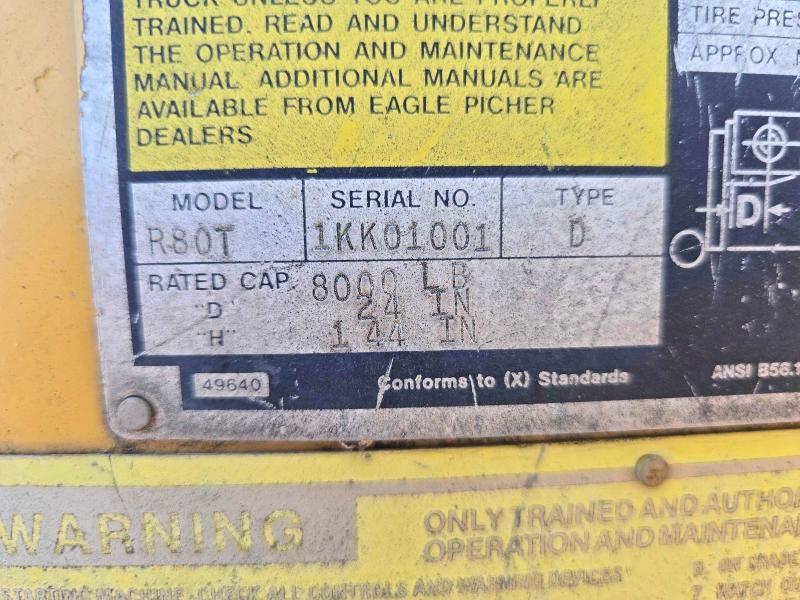 Продаж на аукціоні авто 1995 Eagle Ep Picher R80t, vin: 1KK01001, номер лоту: 50325206
