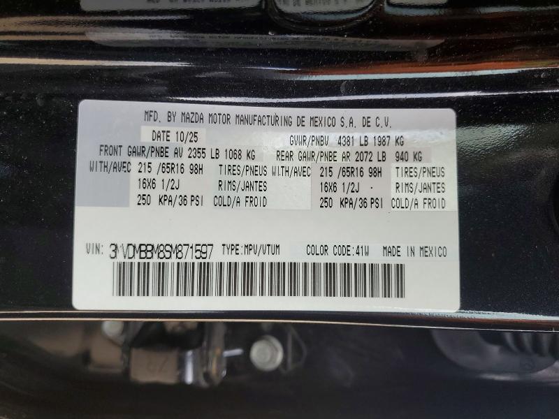 Aukcja sprzedaży 2025 Mazda Cx-30, vin: 3MVDMBBM8SM871597, numer aukcji: 49467236