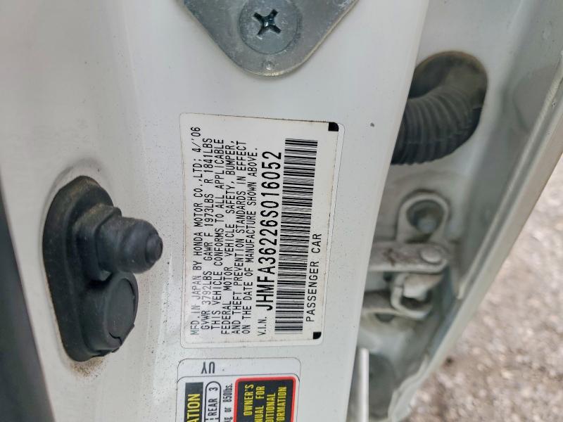 Продаж на аукціоні авто 2006 Honda Civic, vin: JHMFA36226S016052, номер лоту: 50834806