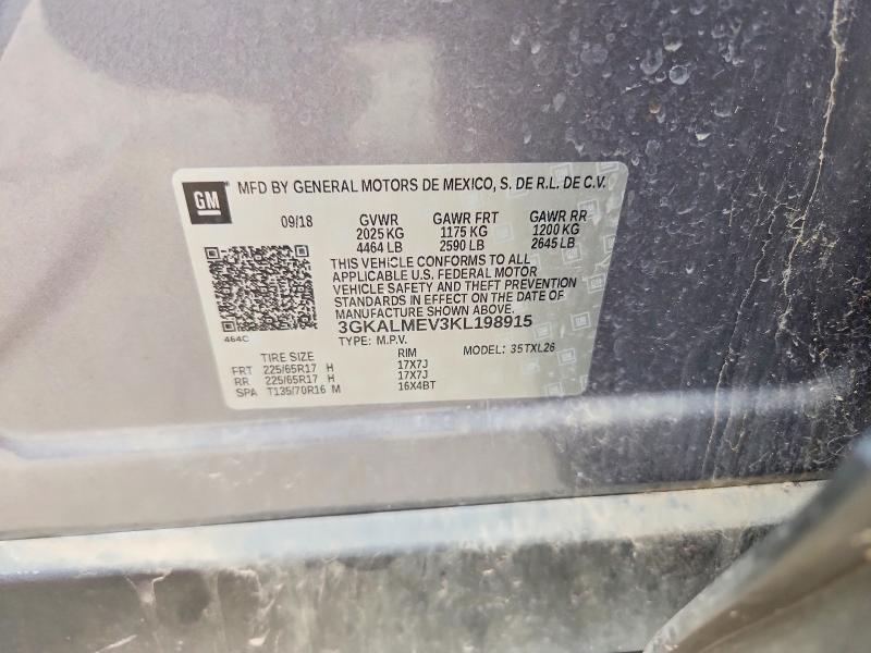 Продаж на аукціоні авто 2019 Gmc Terrain, vin: 3GKALMEV3KL198915, номер лоту: 49907666