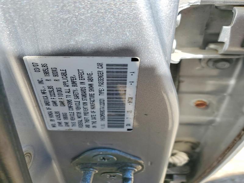 2007 Honda Accord მანქანა იყიდება აუქციონზე, vin: 1HGCM56807A122021, აუქციონის ნომერი: 49137966