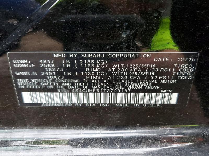 Aukcja sprzedaży 2026 Subaru Crosstrek, vin: 4S4GUHF61T3723187, numer aukcji: 49722936