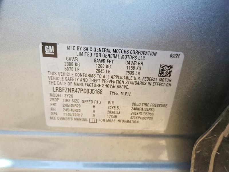Aukcja sprzedaży 2023 Buick Envision, vin: LRBFZNR47PD035168, numer aukcji: 50627796