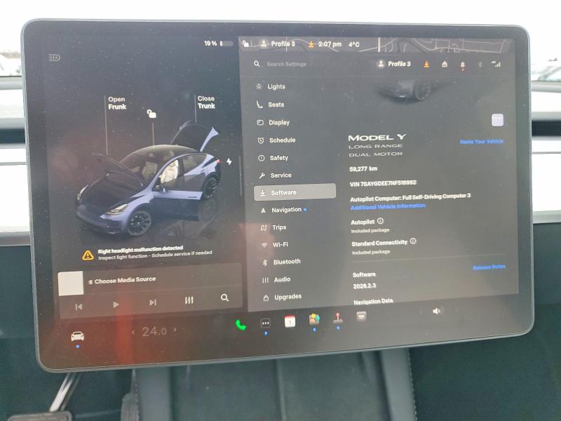 Продажа на аукционе авто 2022 Tesla Model Y, vin: 7SAYGDEE7NF516992, номер лота: 46992746