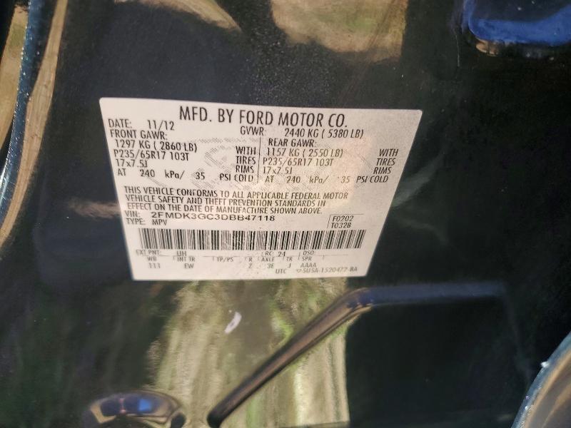 Продажа на аукционе авто 2013 Ford Edge, vin: 2FMDK3GC3DBB47118, номер лота: 51165666