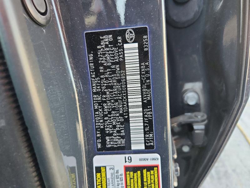 51071666 :رقم المزاد ، 4T1DAACKXSU606852 vin ، 2025 Toyota Camry مزاد بيع