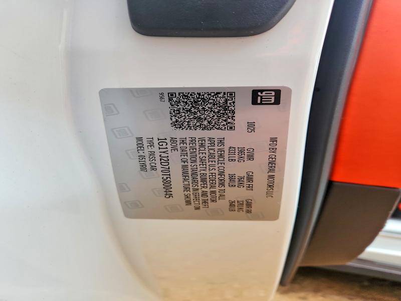 Продажа на аукционе авто 2026 Chevrolet Corvette, vin: 1G1YJ2D70T5800445, номер лота: 51198576