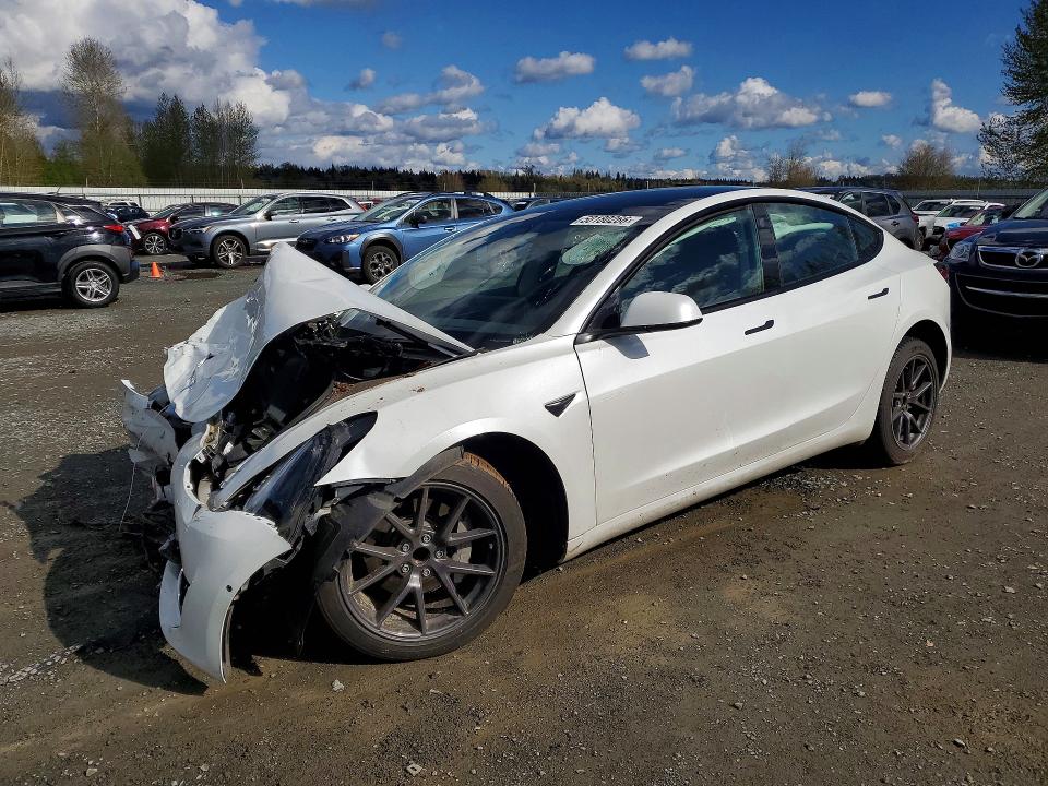 2021 Tesla Model 3 მანქანა იყიდება აუქციონზე, vin: 5YJ3E1EAXMF053138, აუქციონის ნომერი: 50180266
