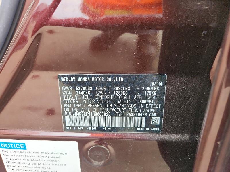 Продаж на аукціоні авто 2017 Acura Rlx, vin: JH4KC2F91HC000020, номер лоту: 49562956