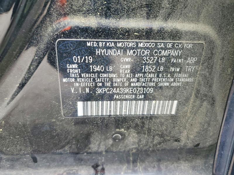 Продажа на аукционе авто 2019 Hyundai Accent, vin: 3KPC24A39KE073109, номер лота: 51800216