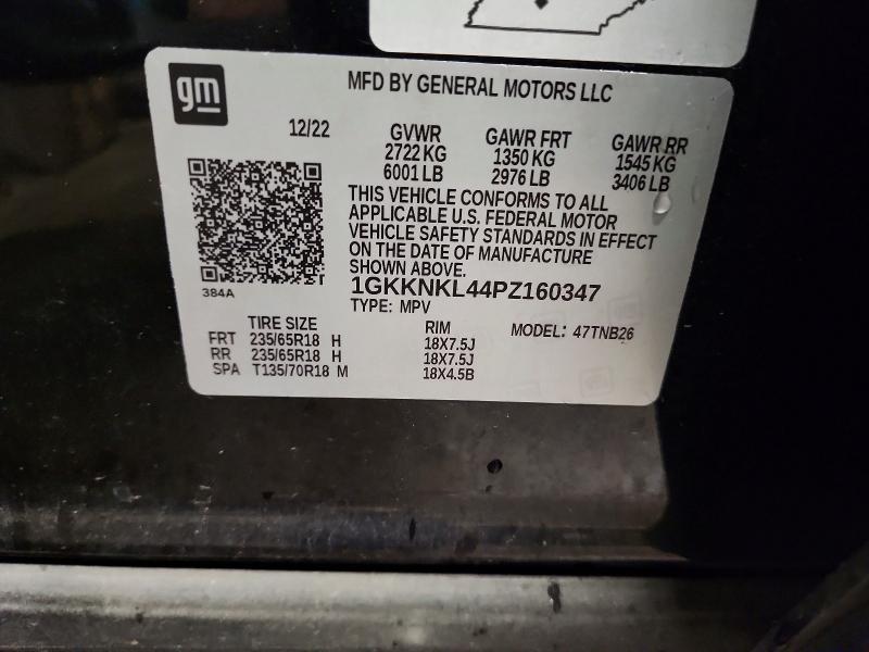 Aukcja sprzedaży 2023 Gmc Acadia, vin: 1GKKNKL44PZ160347, numer aukcji: 50094896