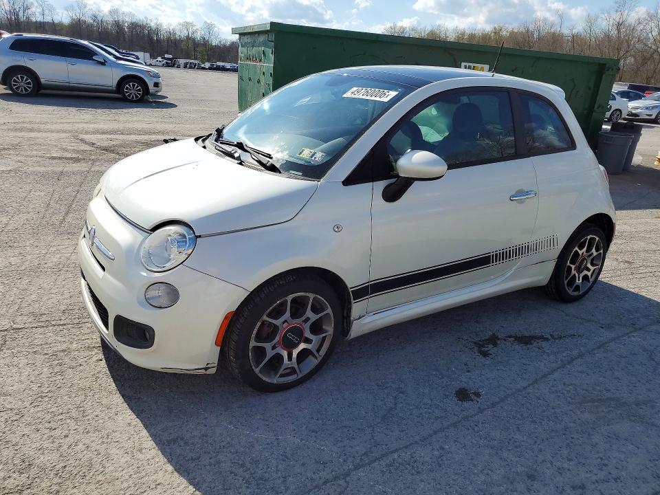 Продажа на аукционе авто 2012 Fiat 500, vin: 3C3CFFBR2CT212436, номер лота: 49760006