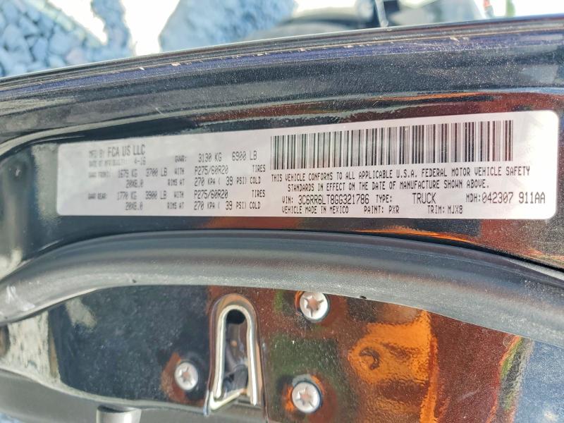 2016 Ram 1500 მანქანა იყიდება აუქციონზე, vin: 3C6RR6LT8GG321786, აუქციონის ნომერი: 51313676