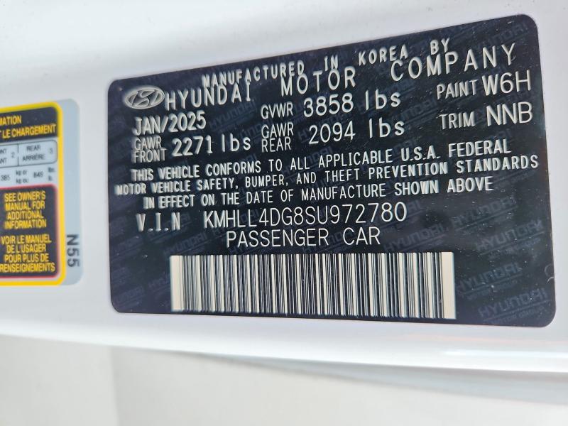 Продаж на аукціоні авто 2025 Hyundai Elantra, vin: KMHLL4DG8SU972780, номер лоту: 51639146