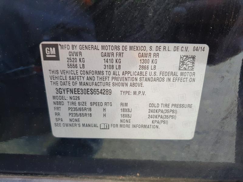 Aukcja sprzedaży 2014 Cadillac Srx, vin: 3GYFNEE30ES654289, numer aukcji: 48852286