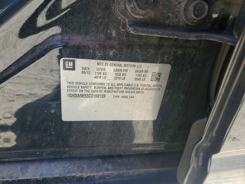 Продаж на аукціоні авто 2012 Cadillac Cts, vin: 1G6DA5E53C0158128, номер лоту: 49260586