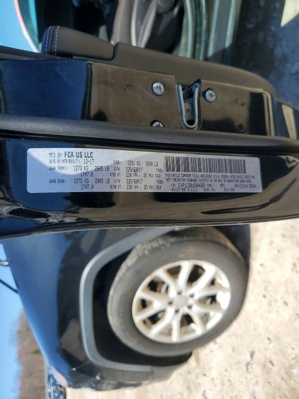 2018 Jeep Cherokee მანქანა იყიდება აუქციონზე, vin: 1C4PJLCB0JD604569, აუქციონის ნომერი: 49228156