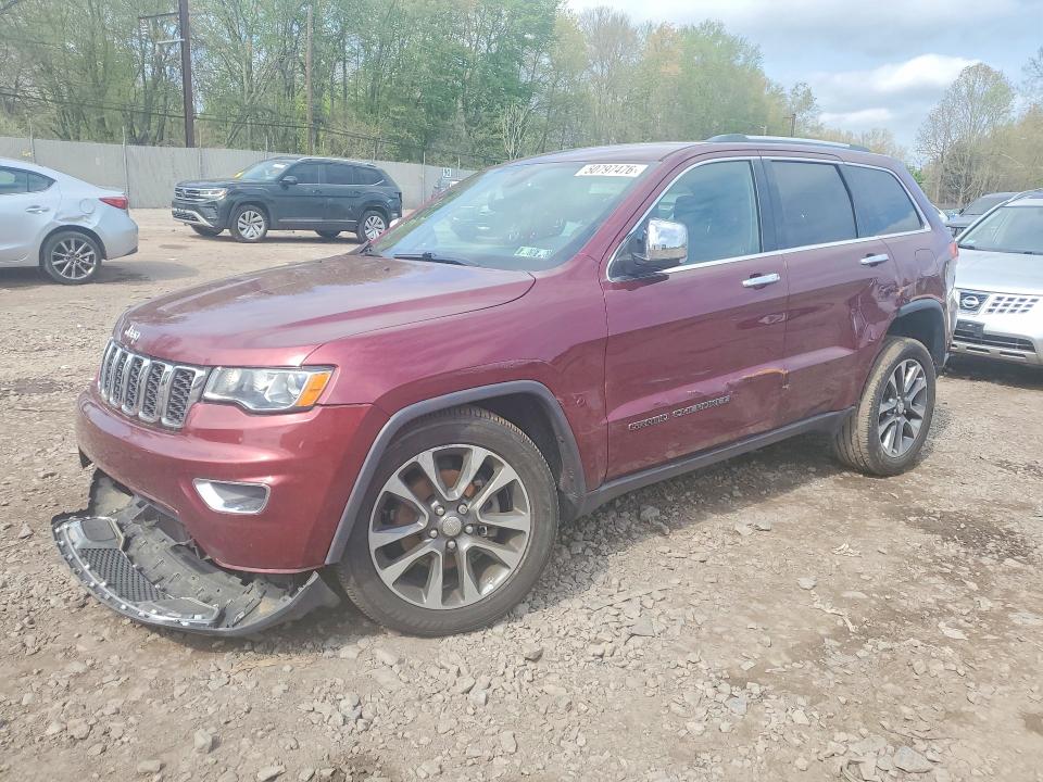 2018 Jeep Grand Cherokee მანქანა იყიდება აუქციონზე, vin: 1C4RJFBG5JC250092, აუქციონის ნომერი: 50797476