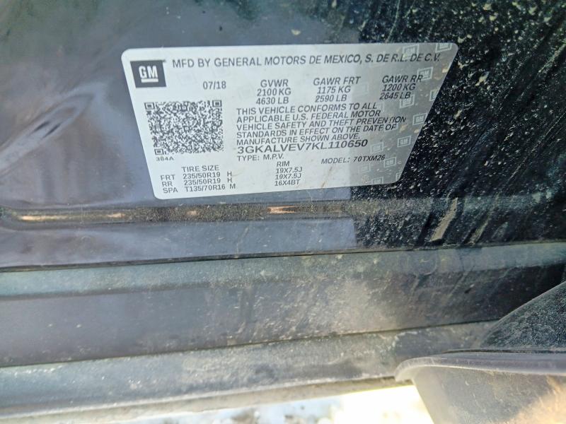 Продаж на аукціоні авто 2019 Gmc Terrain, vin: 3GKALVEV7KL110650, номер лоту: 48463546