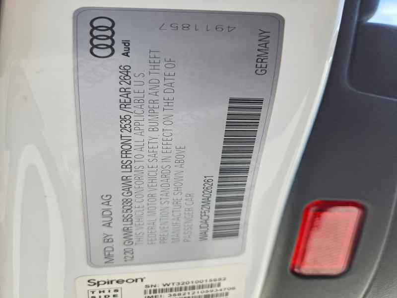 Продажа на аукционе авто 2021 Audi A5, vin: WAUDACF52MA026261, номер лота: 49024806