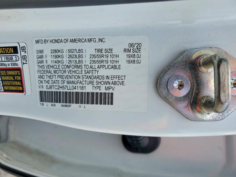 Продажа на аукционе авто 2020 Acura Rdx, vin: 5J8TC2H57LL041181, номер лота: 50432396