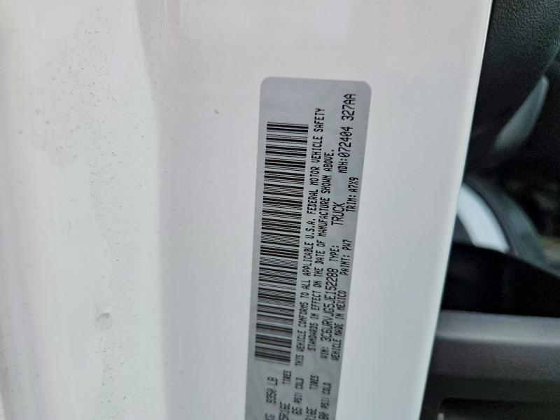 Продаж на аукціоні авто 2018 Ram Promaster 3500, vin: 3C6URVJG5JE152288, номер лоту: 46929376