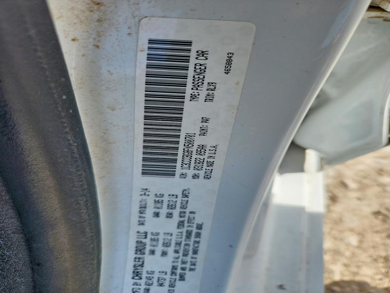 2015 Chrysler 200 მანქანა იყიდება აუქციონზე, vin: 1C3CCCBG8FN500701, აუქციონის ნომერი: 50790326
