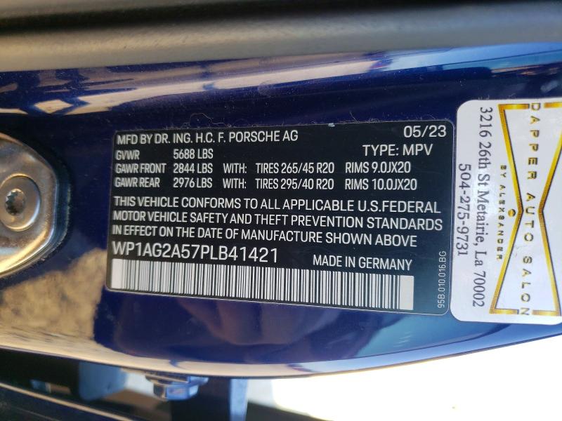 Auction sale of the 2023 Porsche Macan, vin: WP1AG2A57PLB41421, lot number: 49066846