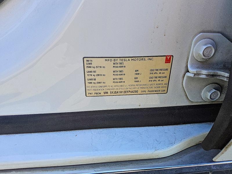 Продаж на аукціоні авто 2014 Tesla Model S, vin: 5YJSA1H13EFP44290, номер лоту: 50672456