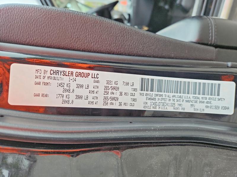 2014 Dodge Durango მანქანა იყიდება აუქციონზე, vin: 1C4SDJDT3EC411325, აუქციონის ნომერი: 51330646