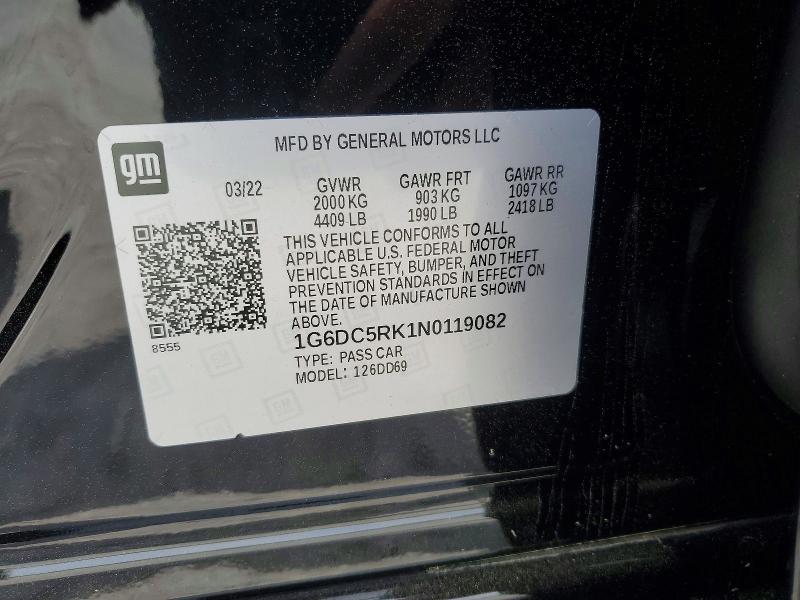 Продажа на аукционе авто 2022 Cadillac Ct4, vin: 1G6DC5RK1N0119082, номер лота: 48240346