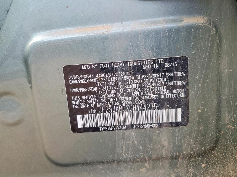 Aukcja sprzedaży 2016 Subaru Forester, vin: JF2SJABCXGH444275, numer aukcji: 51441126
