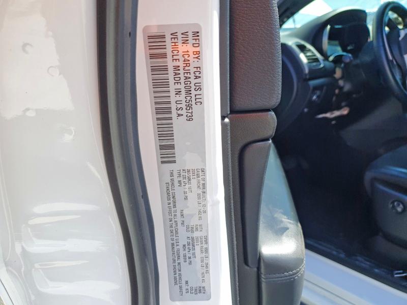 Aukcja sprzedaży 2021 Jeep Grand Cherokee, vin: 1C4RJEAG0MC595739, numer aukcji: 49913936