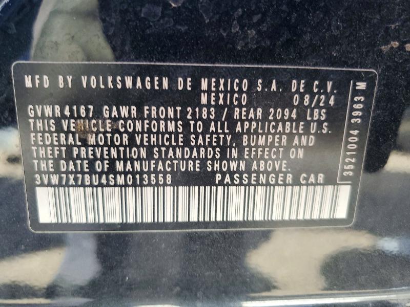 Aukcja sprzedaży 2025 Volkswagen Jetta, vin: 3VW7X7BU4SM013558, numer aukcji: 50086286