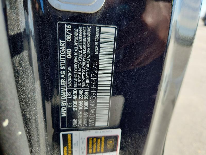 48962606 :رقم المزاد ، WDDWJ4KB9HF447275 vin ، 2017 Mercedes-benz C مزاد بيع