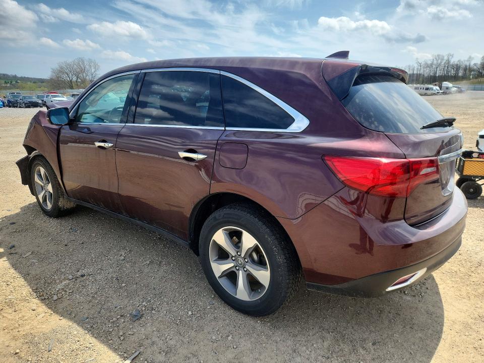 50555106 :رقم المزاد ، 5FRYD4H25FB030303 vin ، 2015 Acura Mdx مزاد بيع