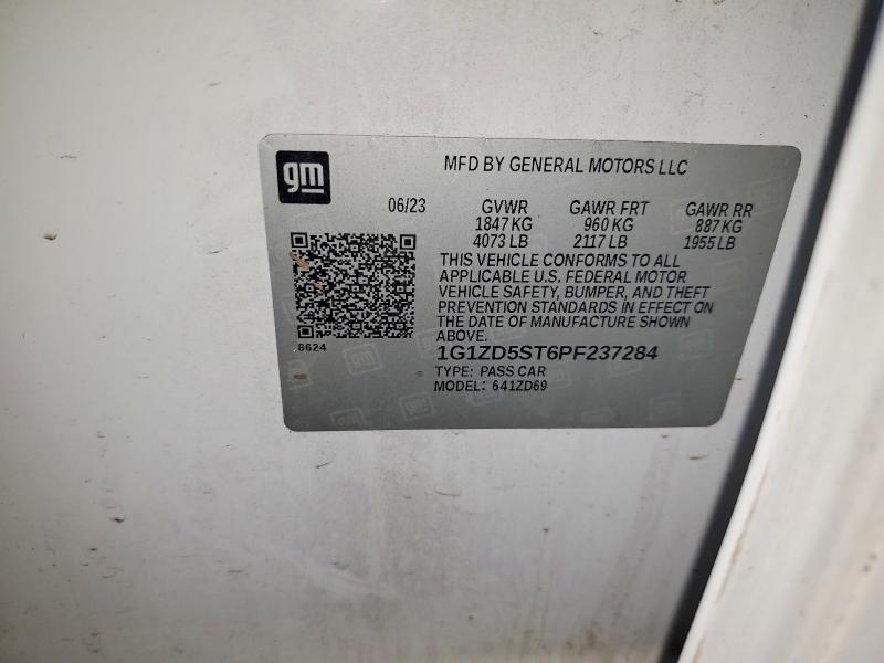 Продажа на аукционе авто 2023 Chevrolet Malibu, vin: 1G1ZD5ST6PF237284, номер лота: 51297296