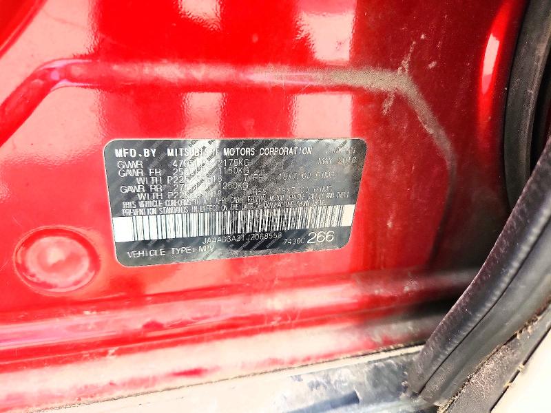 Продаж на аукціоні авто 2018 Mitsubishi Outlander, vin: JA4AD3A31JZ068558, номер лоту: 48428046