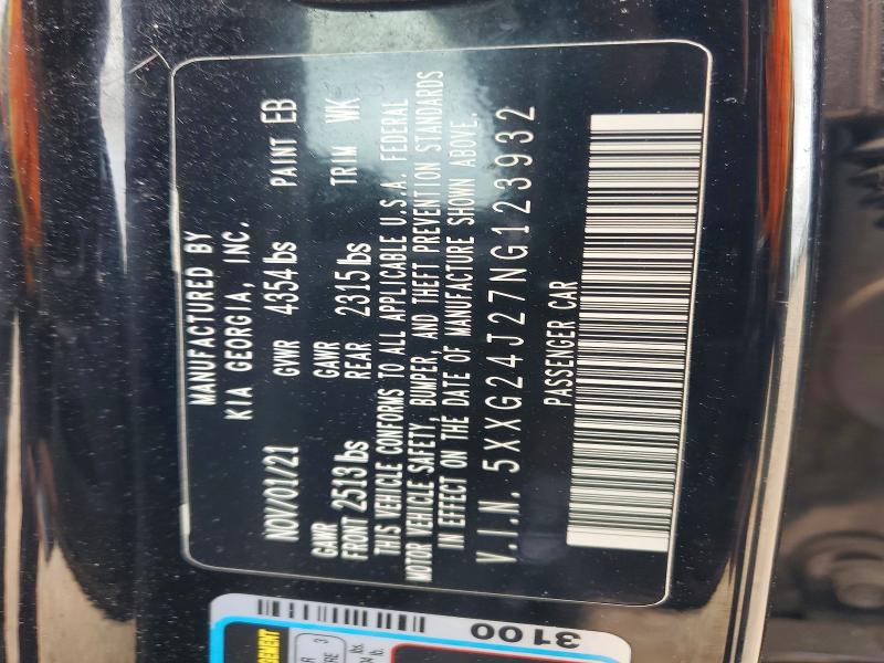 Auction sale of the 2022 Kia K5, vin: 5XXG24J27NG123932, lot number: 50732006