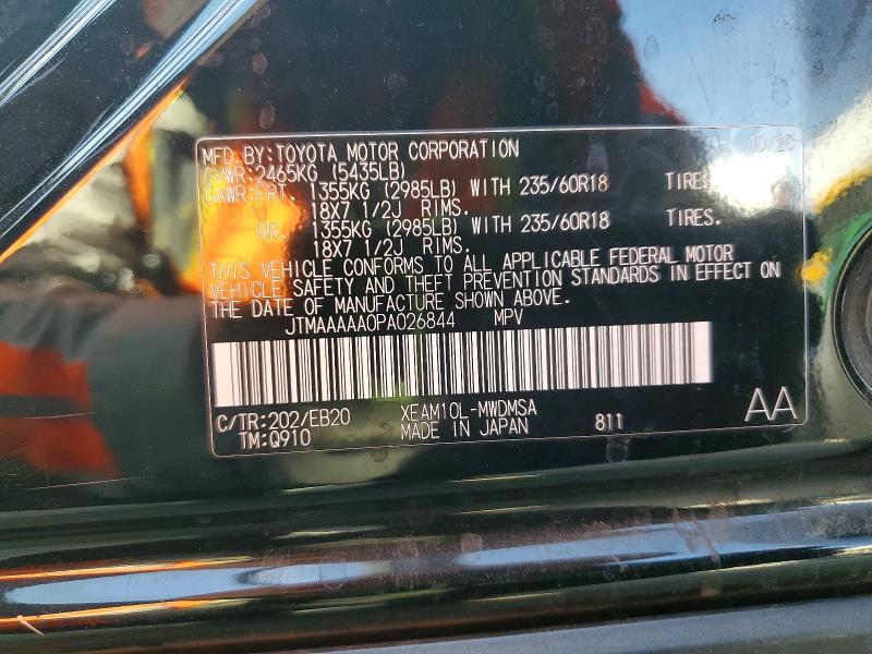 Продажа на аукционе авто 2023 Toyota Bz4x, vin: JTMAAAAA0PA026844, номер лота: 48633546