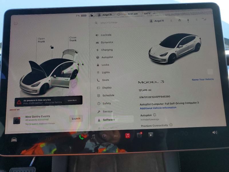 49002106 :رقم المزاد ، 5YJ3E1EA5PF645390 vin ، 2023 Tesla Model 3 مزاد بيع