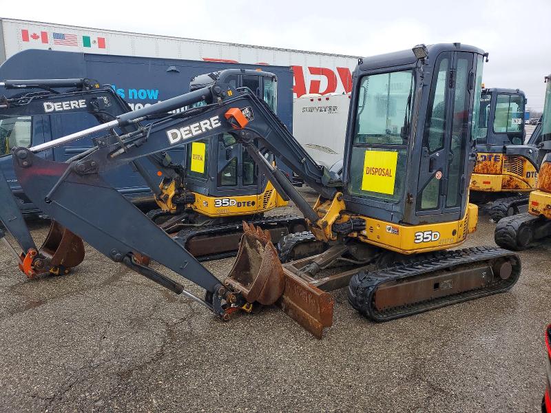 2012 John Deere 35d Min Ex მანქანა იყიდება აუქციონზე, vin: 1FF035DXHCG269581, აუქციონის ნომერი: 46933406